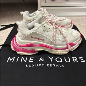 Authentic Balenciaga Kids Triple S Sneakers